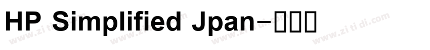 HP Simplified Jpan字体转换